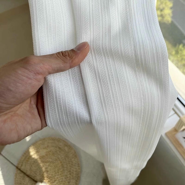 Curtains Panels Semi Sheer,2 Panels for Bedroom/Living Room Decor Grommet Tops