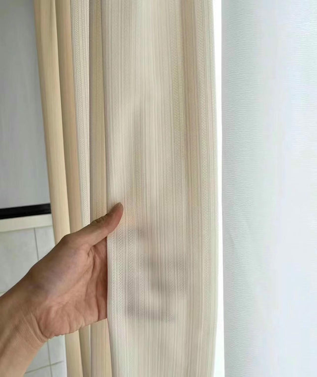 Curtains Panels Semi Sheer,2 Panels for Bedroom/Living Room Decor Grommet Tops