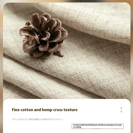 Cotton Linen Sheer Curtains 2 Panels for Living Room,Window Drapes Grommet Tops