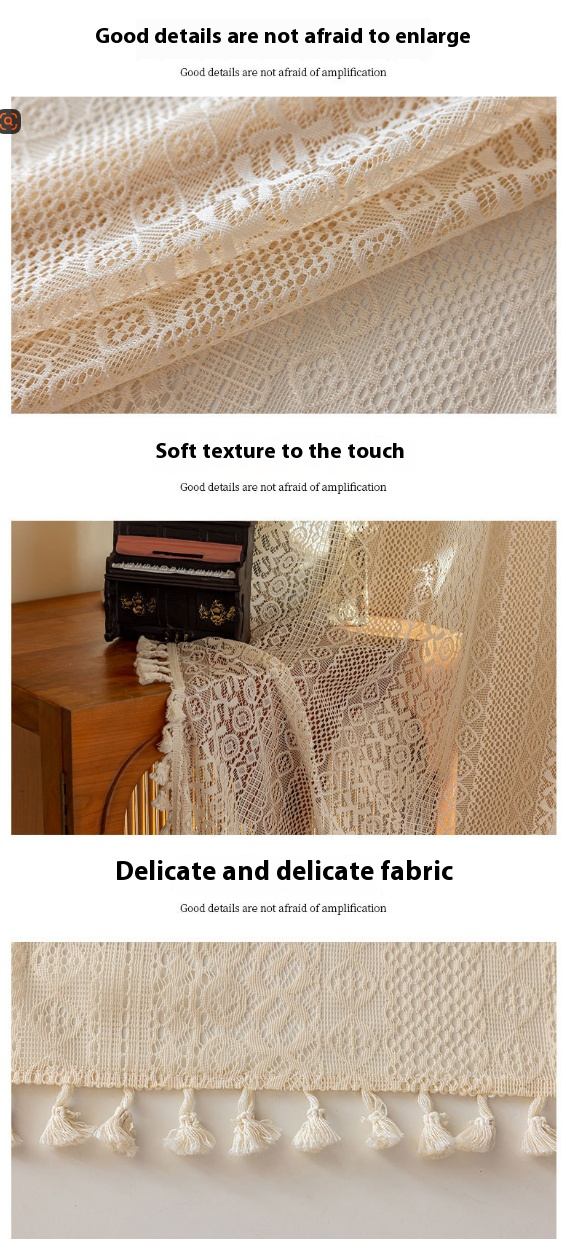 2 Panels Semi Sheer Window Curtains Boho Curtains for Living Room Rod Pocket