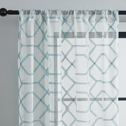 Sheer Curtains 2 Panels,Treatments for Living Room Breathable Drapes Rod Pocket