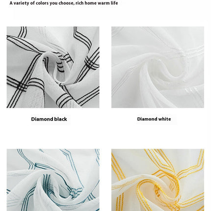 Sheer Curtains 2 Panels,Treatments for Living Room Breathable Drapes Rod Pocket