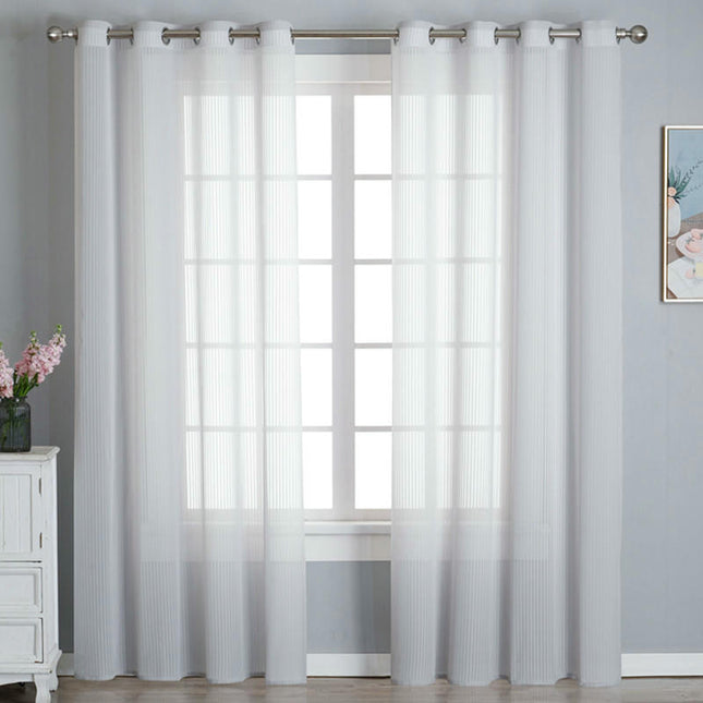 Curtains 2 Panels for Living Room Window Curtains Privacy Drapes Grommet Tops