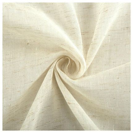2 Panels Natural Linen Curtains for Living Room Bedroom Drapes Grommet Tops 1