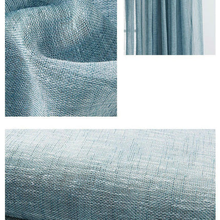 Semi Sheer Curtains for Living Room Country Window Curtains 2 Panels Hooks Top