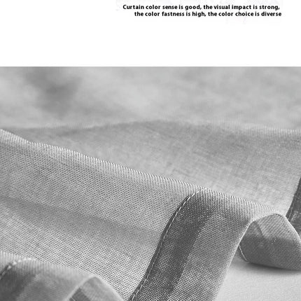 Gradient Semi Sheer Curtains for Living Room Sheer Drapes 2 Panels Grommet Tops