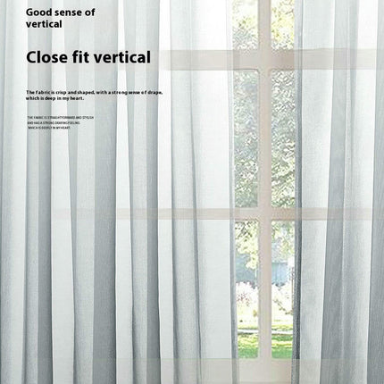 Gradient Semi Sheer Curtains for Living Room Sheer Drapes 2 Panels Grommet Tops