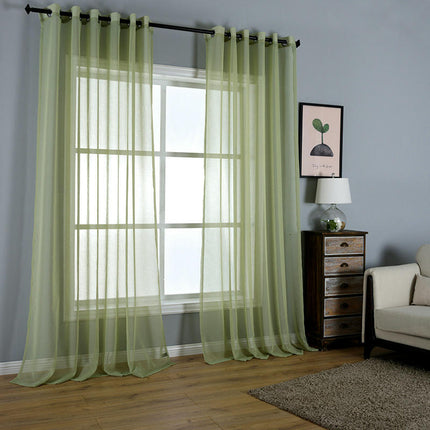 2 Panels Sheer Curtain Voile Curtains for Bedroom Living Room Decor Rod Pocket 1