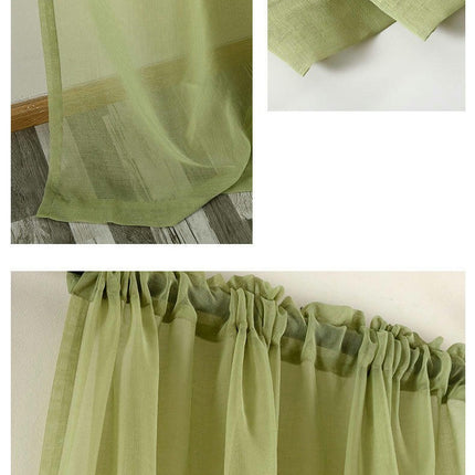 2 Panels Sheer Curtain Voile Curtains for Bedroom Living Room Decor Rod Pocket 1