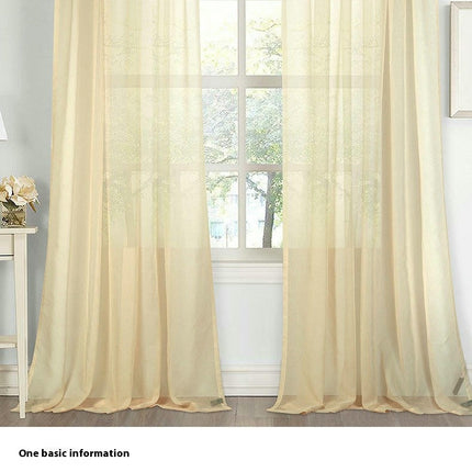 2 Panels Sheer Curtain Voile Curtains for Bedroom Living Room Decor Rod Pocket 1