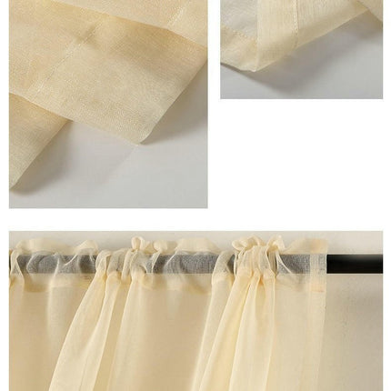 2 Panels Sheer Curtain Voile Curtains for Bedroom Living Room Decor Rod Pocket 1
