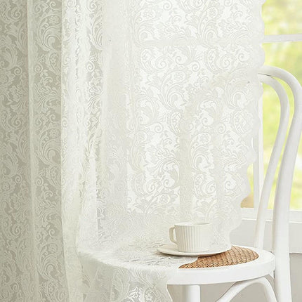 Curtains Semi Sheer Window Voile Living Room Sheer Drapes 2 Panels Rod Pocket