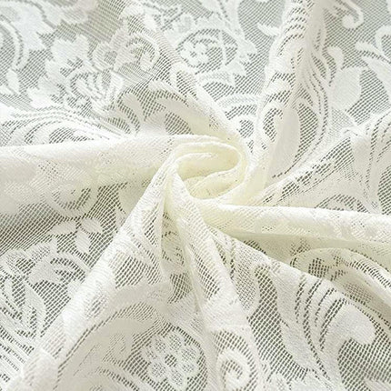 Curtains Semi Sheer Window Voile Living Room Sheer Drapes 2 Panels Rod Pocket