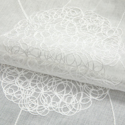 Sheer Curtains for Living Room 2 Panels Set Floral Voile Curtains Rod Pocket