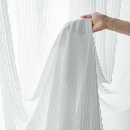 White Sheer Curtains for Bedroom and Living Room, Set of 2  Panels Grommet Tops