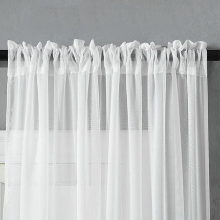 2 Panels Sheer Curtains Voile Curtains for Bedroom and Living Room Rod Pocket