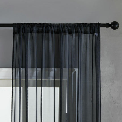 2 Panels Sheer Curtains Voile Curtains for Bedroom and Living Room Rod Pocket
