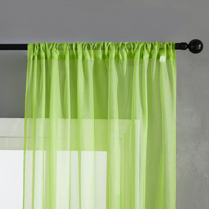 2 Panels Sheer Curtains Voile Curtains for Bedroom and Living Room Rod Pocket