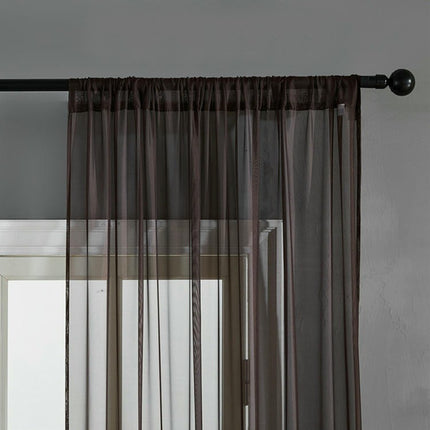 2 Panels Sheer Curtains Voile Curtains for Bedroom and Living Room Rod Pocket