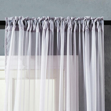 2 Panels Sheer Curtains Voile Curtains for Bedroom and Living Room Rod Pocket