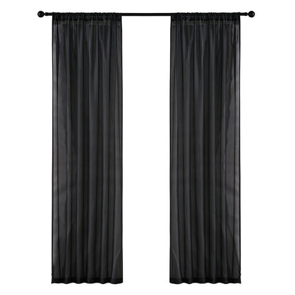 2 Panels Sheer Curtains Voile Curtains for Bedroom and Living Room Rod Pocket
