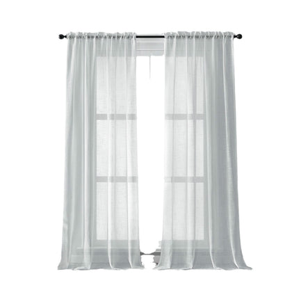 2 Panels Window Voile Panels/Drapes Panels for Bedroom Living Room Rod Pocket