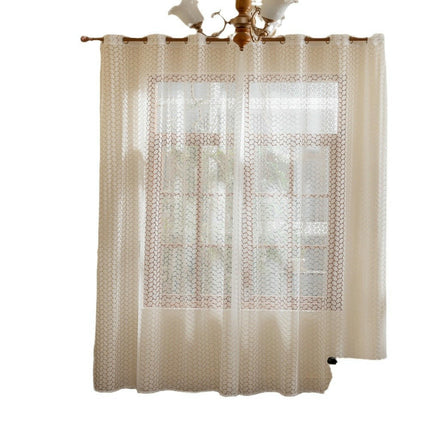 White Sheer Curtains 2 Panels for Living Room, Drapes for Bedroom Grommet Tops