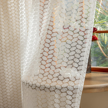 White Sheer Curtains 2 Panels for Living Room, Drapes for Bedroom Grommet Tops