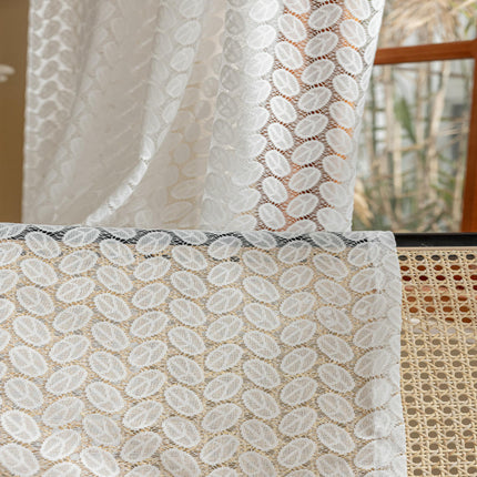 White Sheer Curtains 2 Panels for Living Room, Drapes for Bedroom Grommet Tops