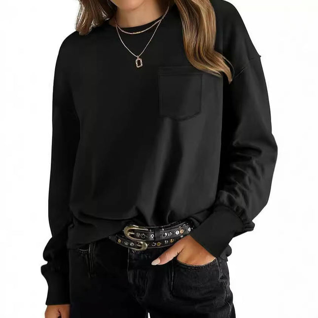 Womens Long Sleeve Shirts Crewneck Casual Trendy T Shirts Tops