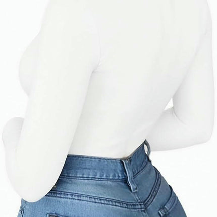 Women's Casual Scoop Neck T Shirts Long Sleeve Basic Slim Fit Top