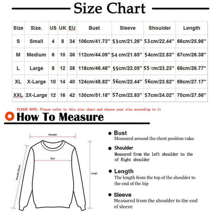 Womens Crewneck Sweatshirt Casual Loose Fit Print Tops Long Sleeve T Shirt