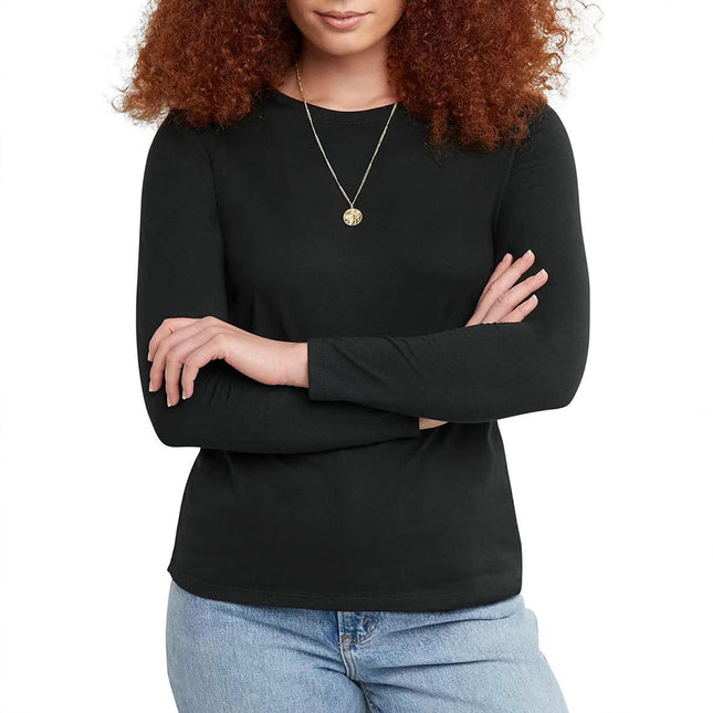 Women Crewneck Long Sleeve Slim Fit T Shirt Going Out Fall Fashion Basic Tops