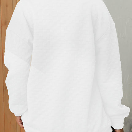 Women's Causal 1/4 Zip Lapel Pullover Top Long Sleeve Collar Sweatshirts