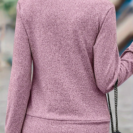 Women's Square Neck Long Sleeve T-Shirts Casual Loose Fake Two Piece Shirts Tops
