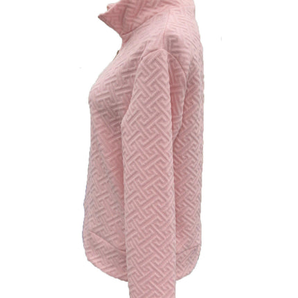 Womens Fall Fashion Sweatshirts Casual Long Sleeve Solid Color Zip V Neck Pullover Tops
