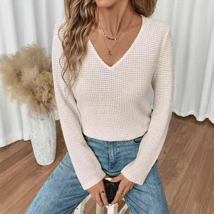 Women's Lace Crochet Long Sleeve Shirts Patchwork Solid Elegant Tops