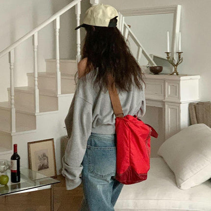 Women's Off The Shoulder Sweatshirt Long Sleeve Drop Shoulder Crop Tops