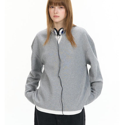 Women's Casual Long Sleeve Waffle T Shirt Crewneck Color Block Loose Tops