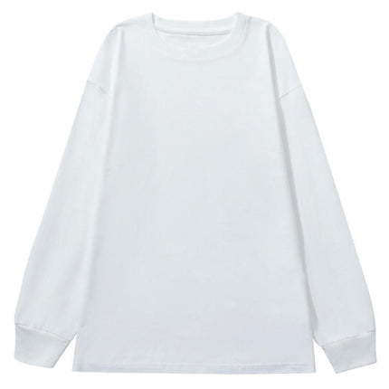 Womens Long Sleeve Shirts Crewneck Oversized Tops T-Shirts Blouse