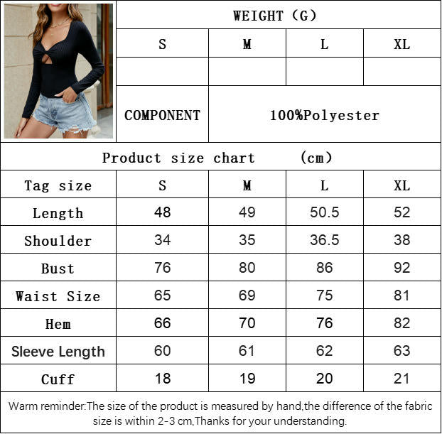 Women's Sexy Sweetheart Neck Long Sleeve Cut Out T Shirt Low Cut Fitted Top