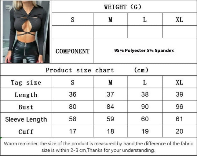 Women's Twist Front Ruched Cut Out Long Sleeve T-Shirts Ruched Wrap Tie Fitted Crop Tops