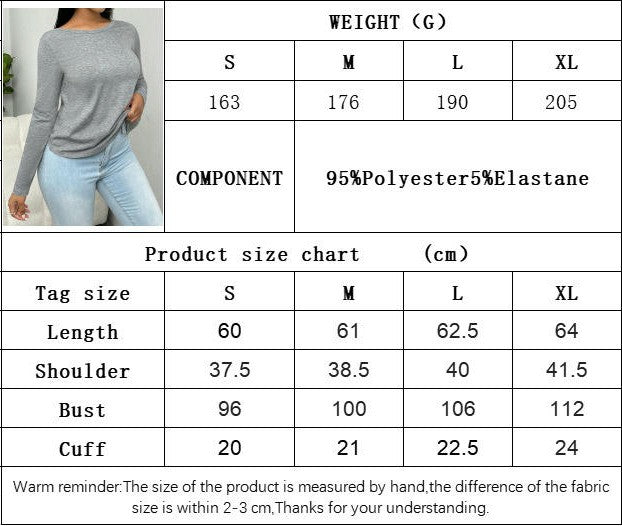 Women's Twist Backless Long Sleeve T Shirts Crew Neck Casual Tops