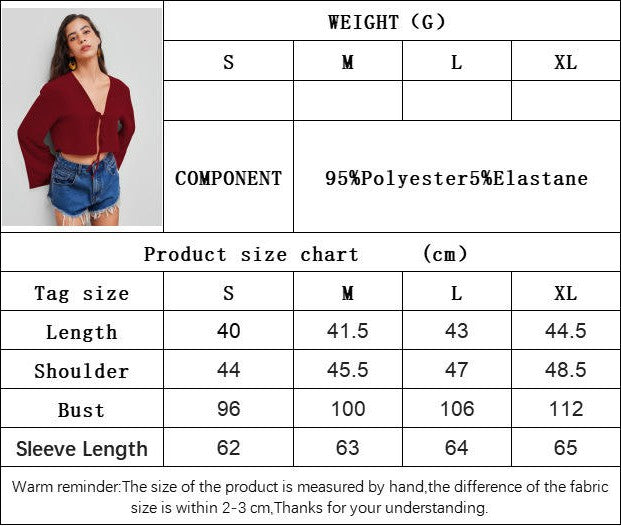 Womens Sexy Tie Front Shirts V Neck Bell Long Sleeve Going Out Crop Tops