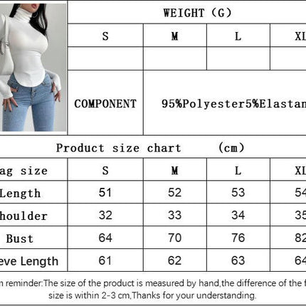 Women's Long Sleeve Turtle Neck T Shirts Tight Fitted Going Out Tops