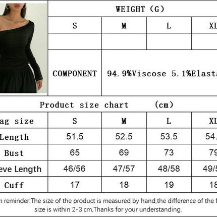 Womens Long Sleeve Shirts Off The Shoulder Going Out Slim Fit Crop Tops