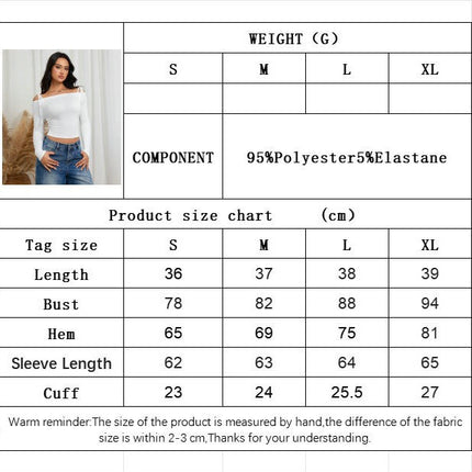 Womens Tie Off The Shoulder Crop Tops Long Sleeve Slim Fit Going Out T Shirts