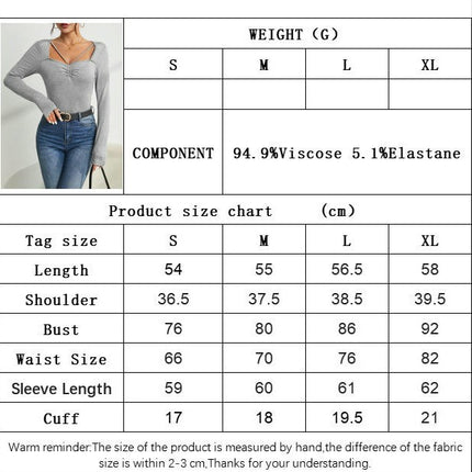Women's Sexy Square Neck Long Sleeve Going Out T Shirt Crop Top