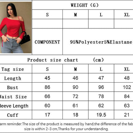 Womens Off The Shoulder Tops Long Sleeve Basic Going Out T Shirts