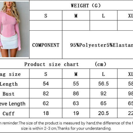 Women Sexy Off Shoulder Long Sleeve Top Y2K Going Out Slim Fit Tee Shirts